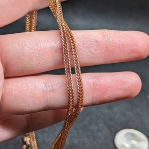 Stainless woven box chain unisex necklace